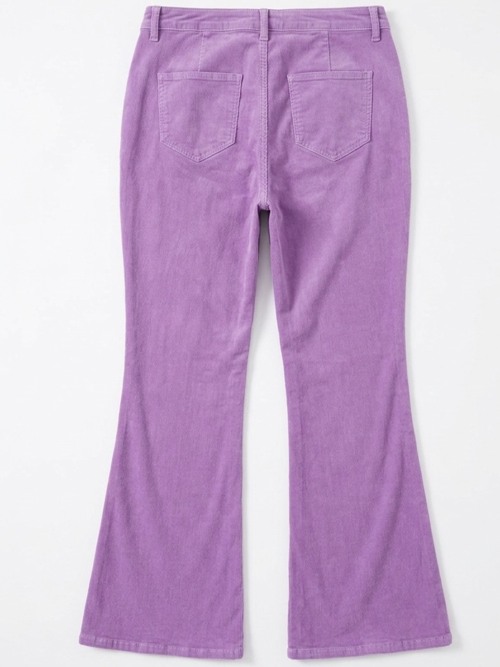 Fashion Nova Lavender Lace Up High Waist Boot Cut Jeans Purple Denim Y2K - Picture 3 of 6